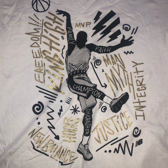 New balance white custom T - Picture 4 of 5